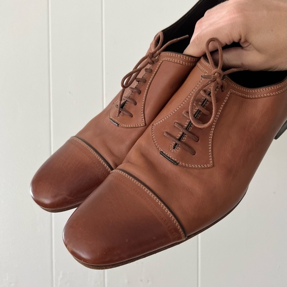 Men’s n.d.c. Handmade Leather Oxford Dress Shoes Size 45 (11.5) - Picture 2 of 8